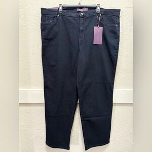 Gloria Vanderbilt Amanda Dark Wash Jeans NWT Size 22W